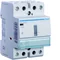 Contactor silencioso con control manual 12VAC/DC 2NO 63A