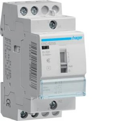 Contactor silencioso con control manual 230VAC 2NO 25A