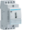 Contactor silencioso con control manual 4NO 25A 24V AC/DC