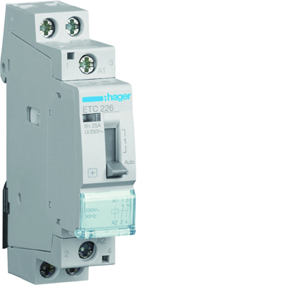 Contactor tarifa día/noche 230VAC 2NC 25A