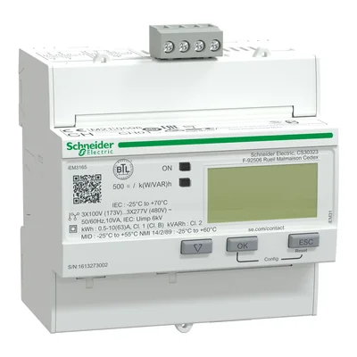 Contatore di energia trifase PowerLogic 63A classe 1 MID BACnet