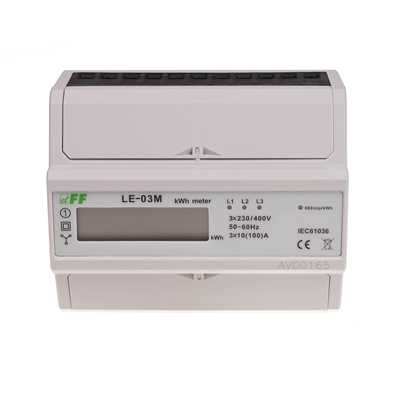 Contatore elettrico MODBUS RS-485 - trifase LE-03M