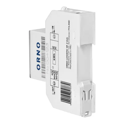 Contatore elettrico monofase, bidirezionale, 100A, MID, 1 modulo, DIN TH-35mm