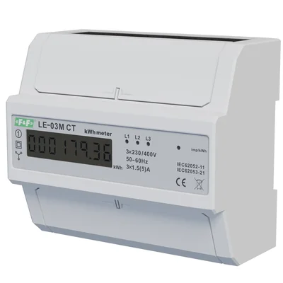 Contatore elettrico - trifase con alimentatore programmabile