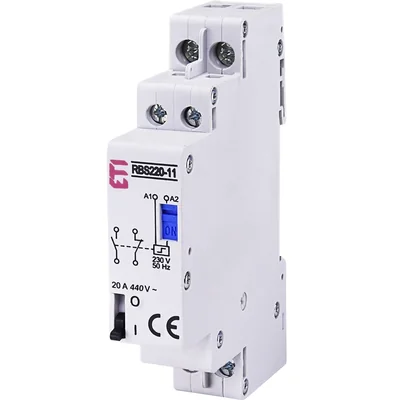 Contattore bistabile RBS220-11-230V CA 20A 2 poli (1NO, 1NC), 1 modulo