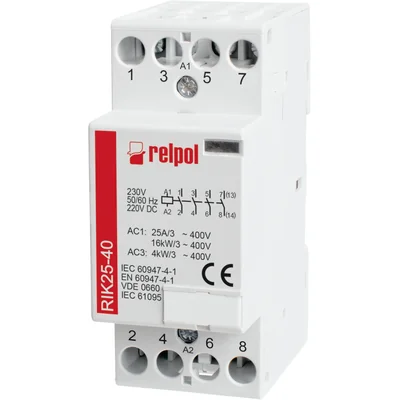 Contattore da installazione, 4 poli RIK25-40-230