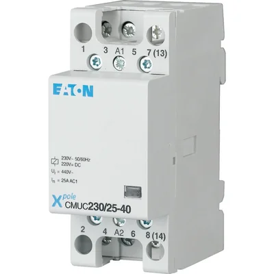 Contattore di installazione CMUC230/25-40 con bobina AC/DC