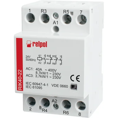 Contattore di installazione RIK40-04-230 230 V CA/CC