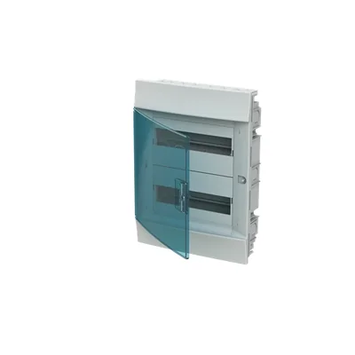 Contenitore bianco 41A12X22A p/t, 24M, IP41, 63A, classe II, 435x320x107mm (AxLxP) | Guide DIN | Sportello trasparente | Vite N+PE