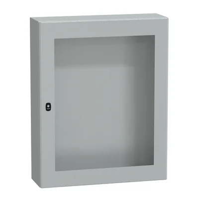 Contenitore sospeso PanelSeT S3D, sportello trasparente, IP66, 1000x800x250mm