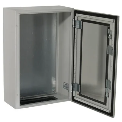 Contenitore universale RSA-P-400*600*300 con piastra di montaggio e sportello trasparente