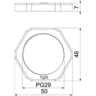 Contratuerca 116 PG29, TW.SZ