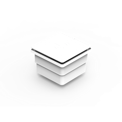 Control box for façade 140x140x100mm white