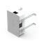 Control box for façade 168x250mm 85-142mm grey