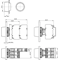 Control button 22mm red 1 normally open contact 1 normally closed contact with backlight