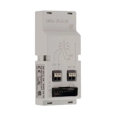 Control cabinet feedthrough, SWD4-SFL8-20, flat and round cable, socket