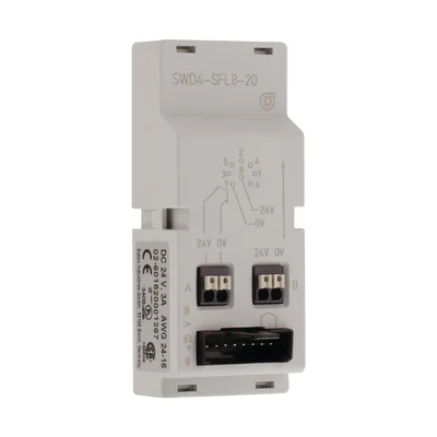 Control cabinet feedthrough, SWD4-SFL8-20, flat and round cable, socket