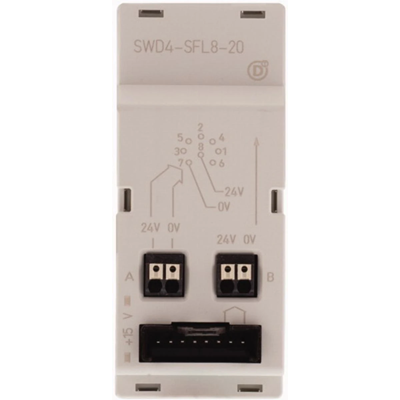 Control cabinet feedthrough, SWD4-SFL8-20, flat and round cable, socket