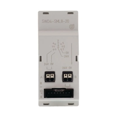 Control cabinet feedthrough, SWD4-SML8-20, flat and round cable, socket