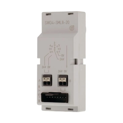 Control cabinet feedthrough, SWD4-SML8-20, flat and round cable, socket