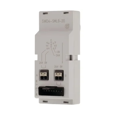 Control cabinet feedthrough, SWD4-SML8-20, flat and round cable, socket