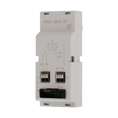 Control cabinet feedthrough, SWD4-SML8-20, flat and round cable, socket