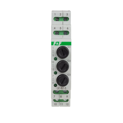 Control lamp 3 LEDs 3×230 V+N green