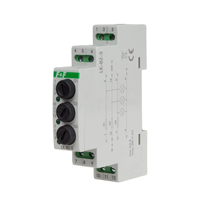 Control lamp 3 LEDs 3×230 V+N green