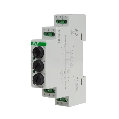 Control lamp 3 LEDs 3×230 V+N green