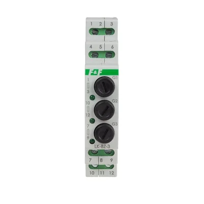 Control lamp 3 LEDs 3×230 V+N green