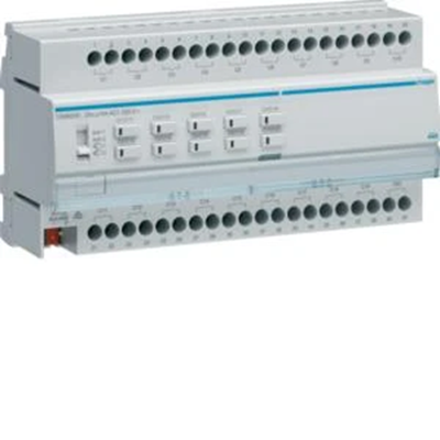 Controlador de conmutación/persiana 20/10 elementos 16 A carga C, 8 mods, KNX easy