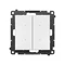 Controlador de iluminación dual Simon 55 GO WMDS-TEW2W-111, controlado por smartphone [Wi-Fi] - INTERRUPTOR D; 2x5 A, 230 V, (módulo); Blanco mate