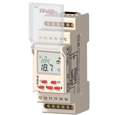 Controlador de temperatura 5-60C sin sonda 230V AC TIPO: RTM-20