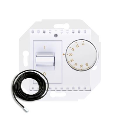 Controlador de temperatura con sensor externo (módulo) 16A 230V blanco