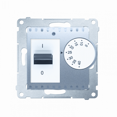 Controlador de temperatura con sensor externo (módulo) 16A 230V plateado (metálico)