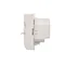 Controlador de temperatura Simon Basic WMUR-011xxx-1011 con sensor externo, 16A, 230V~. Zócalo de montaje atornillado a la caja; blanco