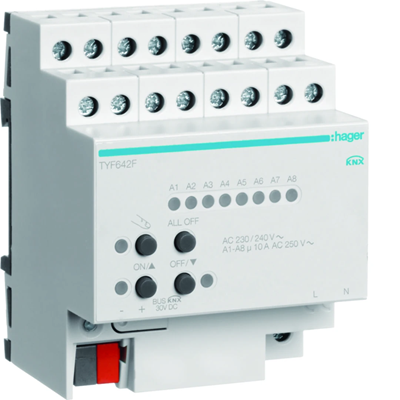 Controlador Fan Coil KNX, doble, 10A