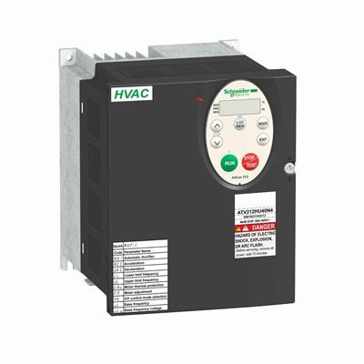 Convertidor de frecuencia trifásico ATV212 380/480VAC 50/60Hz 4kW 9.1A IP21