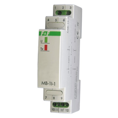 Convertidor de intensidad de corriente con salida MODBUS RTU, monofásico 5A AC