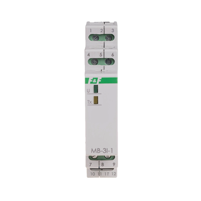 Convertisseur de courant 3F triphasé 15A avec sortie MODBUS RTU pour coopération avec un transformateur de courant