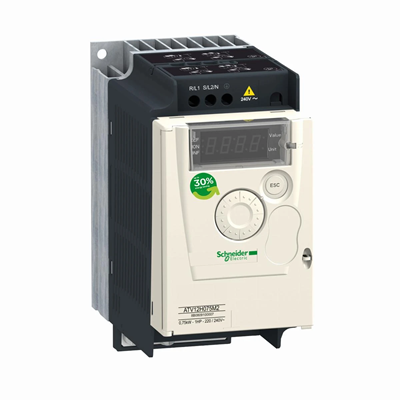 Convertisseur de fréquence ATV12 monophasé 200/240VAC 50/60Hz 0,75kW 4,2A IP20