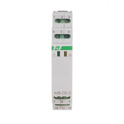 Convertisseur de mesure de température à 2 canaux avec sortie MODBUS RTU