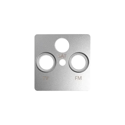 Coperchio per presa TV-SAT Simon 82 W8-2037-93xxx-xxxx in alluminio