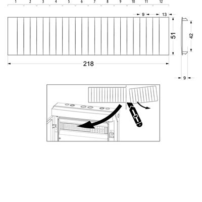 Copertura del modulo del quadro MMR-12