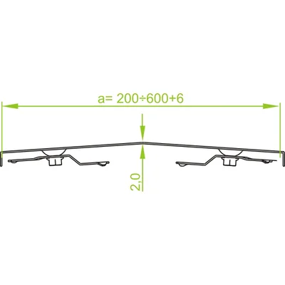 Copertura dell'arco esterno 90° con cerniera, PZLKSZC400