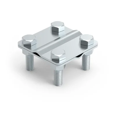 Copper 4-hole cross connector