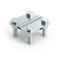 Copper 4-hole cross connector