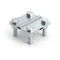 Copper 4-hole cross connector