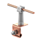 Copper holder for universal latch, height 7cm, gray