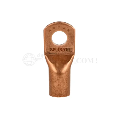 Copper tubular ring terminal 185mm² for M16 screw 5 pcs.
